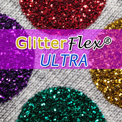 GLITTERFLEX ULTRA BLUE GLITTER HTV 20 - Direct Vinyl Supply