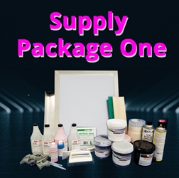 Supply Package One screen printing, supplies, supply package