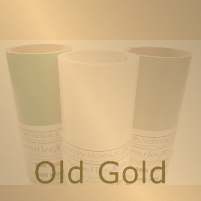 Old Gold ThermoFlex Plus HTV Heat Transfer Vinyl, Antique Silver & Old Gold