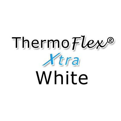 White ThermoFlex Xtra HTV Heat Transfer Vinyl for Sensitive Materials