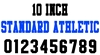 10 Inch Standard Athletic Number Stencils (100 Sheet Packs) 