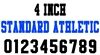 4 Inch Standard Athletic Number Stencils (100 Sheet Packs) 