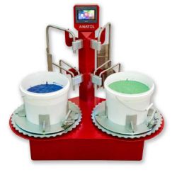 Anatol Formulator Double Ink Mixer — dual container industrial screen printing ink mixer