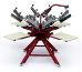 Anatol Thunder manual screen printing press 4 color 4 station 