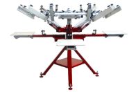 Anatol Tornado manual screen printing press 6 color 4 station compact design