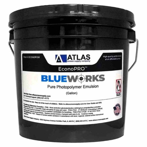 Blue Works Pure Photopolymer Screen Printing Emulsion Gallon