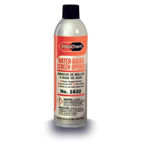 lbaChem Water-Based Screen Opener aerosol for screen printing