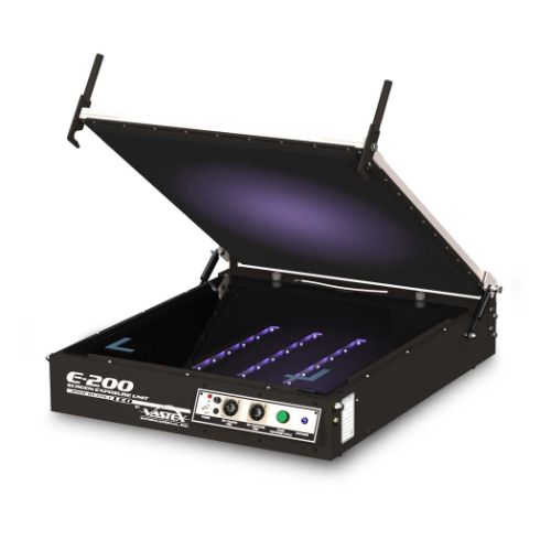 Vastex E-200 2128 LED Exposure Unit for screen printing with vacuum lid and control panel