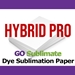Go Sublimate - HYDRID PRO Dye Sublimation Paper 24" x 180' - 2 rolls - 24GOSMP24