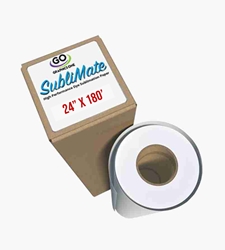 Go Sublimate - HYDRID PRO Dye Sublimation Paper 24" x 100 - 2 rolls sublimate, dye, sublimation, 24"