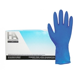 HandArmor  Heavy Blue Latex Gloves