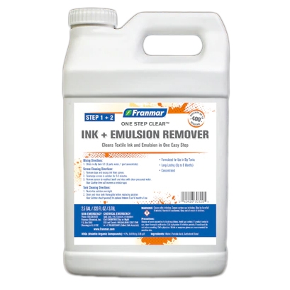 Franmar Ink + Emulsion Remover One Step Clear (Gallon)