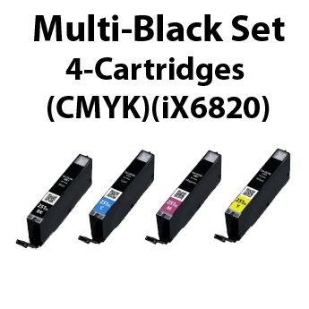 InstaInk Multi-Black Set for Canon Pixma iX6820 – 4 cartridges 11mL