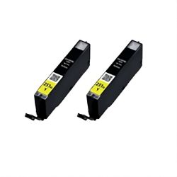InstaInk Yellow Cartridge 2-Pack for Canon Pixma iX6820 – UV blocking ink