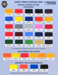 International Coatings 7600 Series Color Card