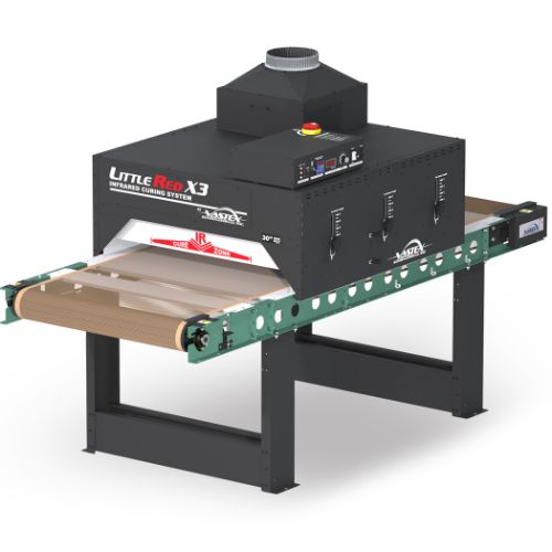 Vastex LittleRed X3D 30 inch conveyor dryer curing DTG and plastisol inks