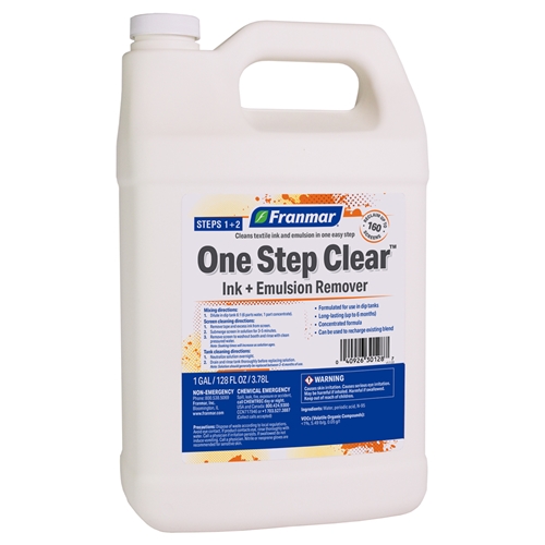 Franmar One Step Clear Ink + Emulsion Remover (Gallon)