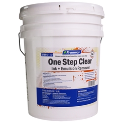 Franmar One Step Clear Ink + Emulsion Remover 5 Gallon Pail