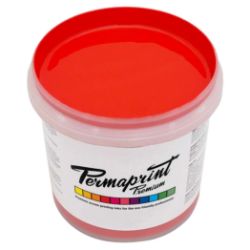 Permaprint Premium Aquatone Red Y/S Scarlet water-based screen printing ink