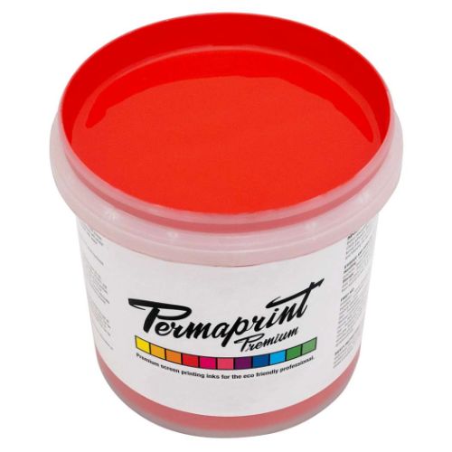 Permaprint Premium Aquatone Red Y/S Scarlet water-based screen printing ink