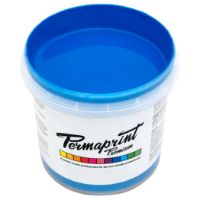 Permaprint Premium Glow Blue fluorescent water-based screen printing ink