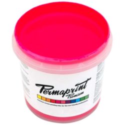 Permaprint Premium Glow Magenta fluorescent water-based screen printing ink