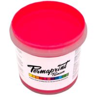 Permaprint Premium Glow Pink fluorescent water-based screen printing ink