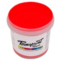 Permaprint Premium Glow Red fluorescent water-based screen printing ink