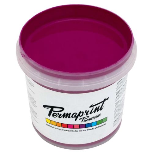 Permaprint Premium Glow Violet fluorescent water-based screen printing ink