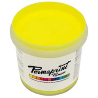 Permaprint Premium Glow Yellow fluorescent water-based screen printing ink