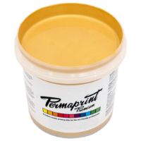 Permaprint Premium Pearl Gold metallic water-based screen printing ink