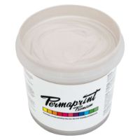 Permaprint Premium Pearl White metallic water-based screen printing ink