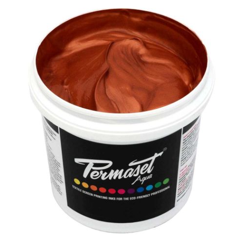 Permaset Aqua Copper water-based metallic screen printing ink