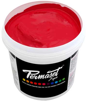 Permaset Aqua Supercover Bright Red Ink Liter