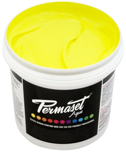Permaset Aqua Supercover Glow Yellow Ink Liter