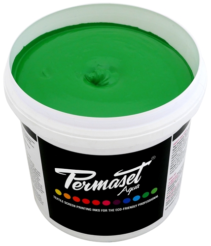 Permaset Aqua Supercover Mid Green Ink Liter