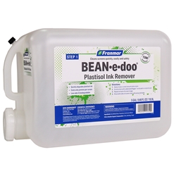 Plastisol Ink Remover (Bean-E-Doo) 5-Gallon franmar, bean-e-doo, soy based, screen printing, 5 gallon