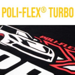 Poli-Flex Turbo Heat Transfer Vinyl 15" x 5 Yds poli-flex turbo, htv, heat transfer vinyl, low temperature htv, fast apply htv, screen printing vinyl, garment decoration vinyl, poli-tape, polyurethane vinyl, energy saving htv