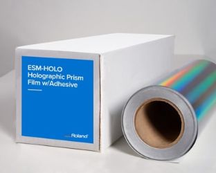 Holographic Prism Film w/ Adhesive, 15in x 75ft
