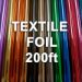 200ft Textile Foil Rolls in Assorted Metallic Colors