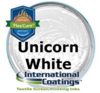International Coatings Unicorn White FlexCure Plastisol Screen Printing Ink