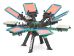 Vastex V2000HD 4 Color 6 Station Manual Screen Printing Press