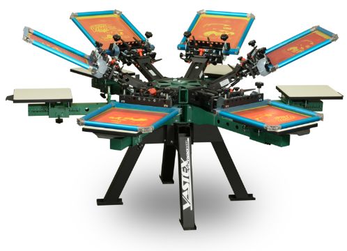 Vastex V2000 6 Color/6 Station Press