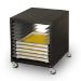 Vastex UC-1000 Utility Cart with 5 screen printing frames