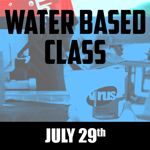 NEW Water Based Screen Printing Class