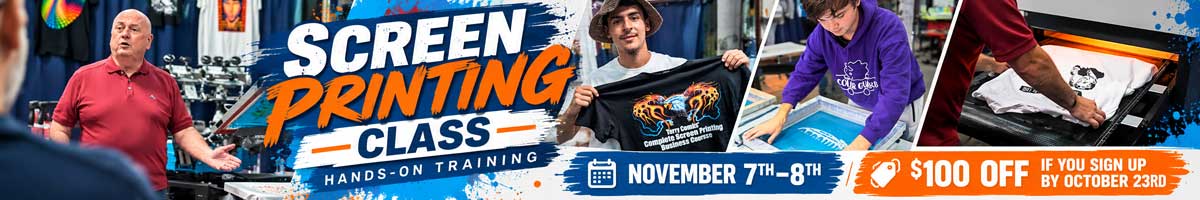 Screen Printing Class - November 2026