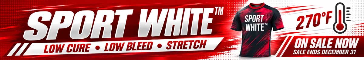 Sport White Low Cure Ink Sale