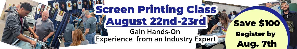 Screen Printing Class - August 2026