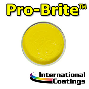 724LF Pro-Brite Yellow four color process, screen printing, inks